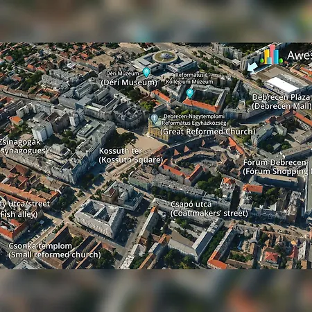 Apartmán Aweshome City Apartment - City Center, 3 Bedrooms, Free Parking, Shopping Malls Debrecín